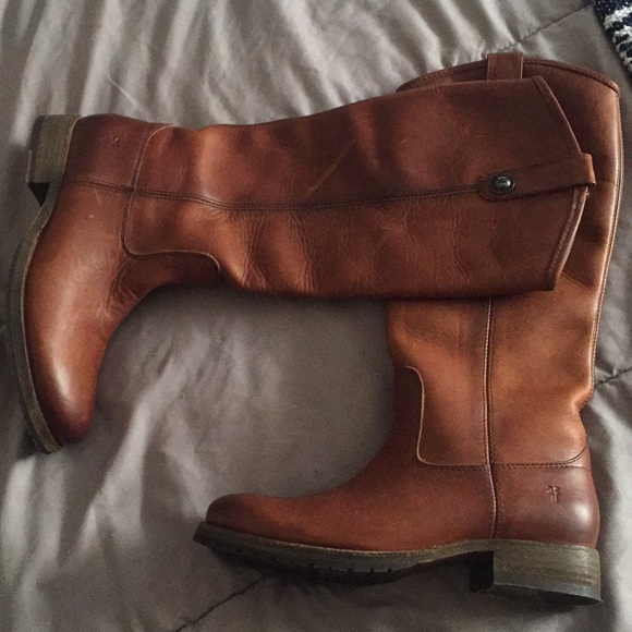 Frye Shoes - Frye riding 👢cognac size 6.5B excellent condition